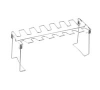 Qianly Grille à Poulet Pliable en Acier Inoxydable à 14 Emplacements pour Pilons de Poulet. Construction Robuste et Stable. Facile à Nettoyer. Multifonctionn