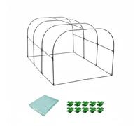 Qianly Housse de Serre Tunnel Plantes Abri Gel Protection Hivernale Cloche Jardin Prolonge la Saison de Culture Défense Contre Oiseaux et Froid Adaptée aux , 150-80-80cm