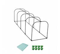 Qianly Housse de Serre Tunnel Plantes Abri Gel Protection Hivernale Cloche Jardin Prolonge la Saison de Culture Défense Contre Oiseaux et Froid Adaptée aux , 200-60-55cm