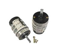 Qianly Interrupteur Inverseur pour Démonte-pneus Commutateur Électrique Commande Rotation Horaire Antihoraire Sélecteur Rotatif Simple Compatible 220V 380V, 380 Volts