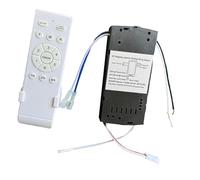 Qianly Kit de Télécommande Universelle pour Ventilateur de Plafond, Accessoires, Montage Simple, 6 Vitesses