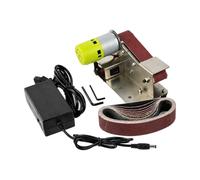 Qianly Machine D'affûtage Meulage à Bande Banc Compacte Compact Affûteuse Cteaux Électrique Robuste Machine Polisge pr Atelier Compact, Style C