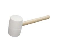 Qianly Maillet En Caoutchouc Blanc, Tête de Maillet Confortable pour Le Travail Du Bois, de Carrelage, Le Camping Le Bricolage, 1050g