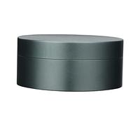 Qianly Mini Boîte de Rangement Aluminium Étanche Fermeture Sûre Portable Stabilité Antichoc Adaptée Au Rangement de Compléments Alimentaires Cosmétiques Acce, Gris Acier 5cm