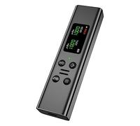 Qianly Moniteur Pollution Particules Analyseur Tester Odeur Capteur Matériau Aluminium Fonction Alarme Adapté Maison Bur, noir