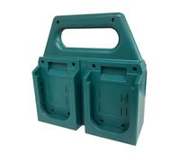 Qianly Organisateur de Universel pour Outils 18V Support Portable 4 et 6 Logements Design Ergonomique en PP Solide Idéal pour Atelier, 4 Emplacements