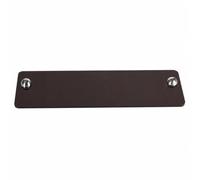 Qianly Plateau Rectangulaire En Verre Traparent Morne Plateau Supports Sphériques Métalliques Compact Présentoir Table pr Décoration Intérieure, Noir