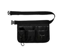 Qianly Pochette de Taille d'entretien Ceinture Outils Sac Banane Organisateur Porte-Outils Multi-Poches en Tissu Oxford 600D, avec Bande Réfléchissante, Array, Noir avec Bande Réfléchissante