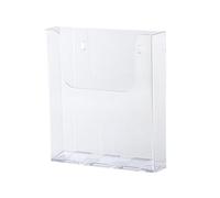 Qianly Porte-brochures En Acrylique Solide pour Comptoir Support de Documents Distributeur à Menus Présentoir à Flyers Structure Épaisse Ergonomique Adapté A, sans boîte à cartes