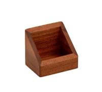 Qianly Présentoir Cartes Visite Résistant verture Inclinée pr Accès Facile, Porte-Cartes Bureau, Élégant, Boîte Rangement En Bois, Comptoir D'accueil