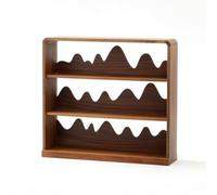 Qianly Présentoir en Bois Peu Encombrant Meuble | Décoratif, Étagère Rangement En Bois, Ouvert, pour Bureau, Cuisine
