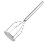 Qianly Presse-Purée En Inox Robuste Presse-Purée avec Grille En Fil Lavable Au Lave-Vaisselle Ustensile pour Cuisiniers, Cuisine, 18 Pouces