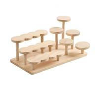Qianly Rack Rangement en Bois Polyvalent Présentoir en Bois Table Mobile Étagère Base Rectangulaire pr lon, Rond