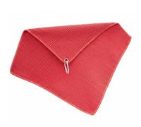 Qianly Serviette de Pêche Serviette Microfibre Serviette Sport Nettoyage Forte Absorption Séchage Rapide Polyester Attache Ceinture Adaptée aux Sorties de, Rouge