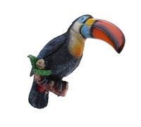 Qianly Statuette de Toucan, Décoration de Jardin, Jouet éducatif