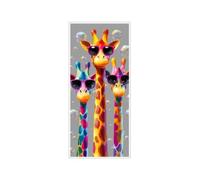 Qianly Sticker pr Pbelle Pré-Décpés | Application Simple Rapide, Format Rectangulaire Plat, Décalcomanie pr Pbelle, Girafes