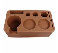 Qianly Support pr Porte-Filtre Compact | Stable, Organiteur Comptoir En Silicone, Léger, pr Cuisine, Brun