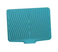 Qianly Tapis D'évier, Tapis égouttoir à Vaisselle, Tapis de Drainage, Tapis de Protection D'évier Compact et Résistant Aux Hautes Températures, Tapis, Vert