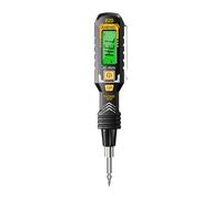 Qianly Testeur de Tension Stylo Intelligent Multifonction avec Affichage Testeur Lumineux Tournevis Amovible Détection Non Utilisable pour Travau, Noir