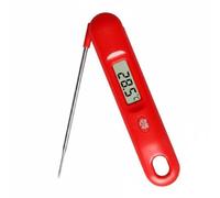 Qianly Thermomètre de Cuisine Numérique Pliable Sonde Fonction de Verrouillage de Température Affichage Grand Écran Sonde Rotative 180 Degrés Matériaux et