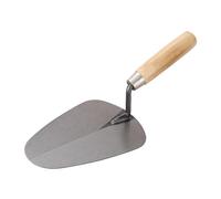 Qianly Truelle à Béton Acier Carbone, Truelle Maçon Manche Bois Ergonomique, Outil Lissage Plâtre et Ciment Antirouille, Travaux Maçonnerie et Rénovation, 30cm