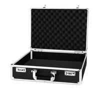 Qianly Valise Outil Mallette de Rangement Boîte Aluminium Cadre Renforcé Antichoc avec Serrure Sécurisée et Poignée Adaptée pour Outils Documents Passeports, Xl