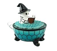 Qianly Veilleuse D'Halloween Compacte Lampe Nuit Décorative Original Luminaire pour Bureau, Baignoire Fantôme B
