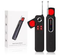 QianShouYan Détecteur de Caméra Cachée 6 en 1 Detecteur Micro Espion Anti-Espion Bug Détecteur GPS Tracker pour Bureau, Hôtel, Maison, Alarme de Sécurité