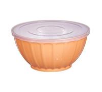 Qiaonan Grand saladier,Bol alimentaire surdimensionné 46OZ - Conteneur de service rond bols de nouilles à salade plat à bonbons bol à collation avec couvercles