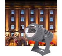 QICBYING Éclairage Paysager - Faisceau LED Projecteurs, Projecteur À Faisceau LED Lumières, Lampe D'extérieur 10W À Faisceau Étroit, Projecteur LED Longue Portée pour Toitures(Blue,10W(110-240V))