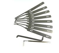 QiDAi Lot de 8 outils de crochetage de serrure avec 2 clés de tension, outil multifonction de poche pour crochetage de serrurier et débutants