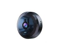 QIESIWEI Mini caméra de sécurité WiFi, HD 1080p, surveillance intérieure sans fil avec vision nocturne, détection de mouvement, contrôle par application mobile, noir (1, seule caméra)