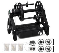 QIHRUIA Roue à Filer électrique Domestique Mini 12V, Vitesse Libre réglable, Roue à Filer pour Fibre de Laine,Noir