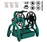 QIHRUIA Roue à Filer électrique Domestique Mini 12V, Vitesse Libre réglable, Roue à Filer pour Fibre de Laine,Vert