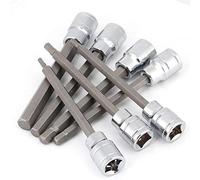 Qiilu 7mm Nuss 1/2 7 Pièces Jeu de Douilles Hexagonales Extra Longues 3 4 5 6 7 8 10 Mm Kit D'outils de Réparation D'entraînement Jeu de Douilles Hexagonales Douilles Hexagonales Impériales Jeu