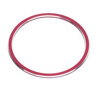 Qiilu Bouton D'arrêt de Démarrage du Moteur Couvercle Garniture Interrupteur de Démarrage D'allumage Bouton Décoration Autocollant Remplacement pour B C E CLA CLS GLC GLE(rouge)