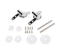 Qiilu Charnières de siège de toilette standard américain Angelshield pour charnières de siège de toilette en alliage de zinc Fixations de couvercle de toilette Kit de réparation d'outils