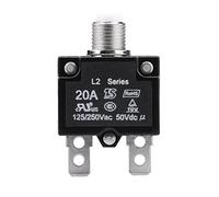 Qiilu disjoncteur de réinitialisation de commutateur thermique AC 125 / 250V compresseur d'air disjoncteur protecteur de surcharge(20A)