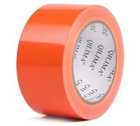 QILIMA Ruban Toilé Orange 50mmx25m Gaffa Américain Étanche | Gaffer idéal pour fixer câbles au sol, repères de scène ou studio sans résidus collants