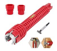 QiMan e robinet, outil de montage de robinet, clé 8 en 1 crou de robinet, accessoire multifonction pour éviers de cuisine, robinets, toilettes