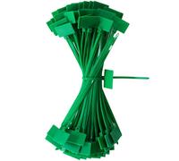 QIMEI-SHOP Collier de Serrage Vert 150mm x 3 mm Attache Câble Plastique Serre Cable Étiquette Organiser pour Marquer Cable Management Jardinage 100 Pièces