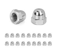 QIMEI-SHOP Écrou Borgne M6 Hexagonal Ecrou Borgne en Acier Inoxydable Écrous Borgne pour Vis Boulons Filetés Tiges Filetées Conforme à Norme DIN 1587 20 Pièces