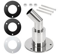 QIMEI-SHOP Raccord de Échappement Chauffage Diesel 24mm D'échappement Traversant la Coque en Acier Inoxydable 316 pour Chauffage de Stationnement Diesel Bateau Voiture Camion Coude