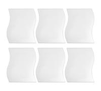 qimoi 6pcs Miroir de Mur Carree Autocollant Motif de d'argent Murales de Style Chambre d'enfant Decoration