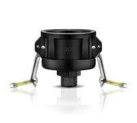 qimoi Adaptateur de Raccords de Réservoir IBC de 275 à 330 Gallons Adaptateur de Vidange de Réservoir de 2 Pouces avec Raccord de Tuyau D'Arrosage Camlock