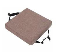 qing yun Coussin de chaise antidérapant, carré épais et antidérapant pour tabouret, jardin, intérieur et extérieur (30 x 30 x 5 cm, marron)