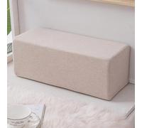 qing yun Coussin de Repose-Bras de Canapé Carré, Coussin de Repose-Bras de Canapé Durable, Traversin de Remplissage Long pour Matelas et Canapé (20x20x55cm, Beige)