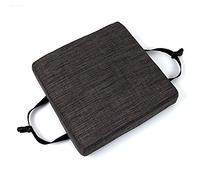 qing yun Coussins de siège de chaise, Coussins épais 5/8cm pour chaises de salle à manger, Coussin de siège carré antidérapant Tapis de chaise pour tabouret jardin intérieur extérieur (25x25x5cm, gris