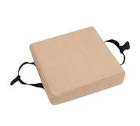 qing yun Coussins de siège de chaise, épais 5/8cm Coussins de chaise de salle à manger, Coussin de siège carré antidérapant Tapis de chaise pour tabouret jardin intérieur extérieur (35x35x8cm, Beige)