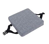 qing yun Coussins de siège de chaise, épais 5/8cm Coussins de chaise de salle à manger, Coussin de siège carré antidérapant Tapis de chaise pour tabouret jardin intérieur extérieur (25x25x5cm, gris